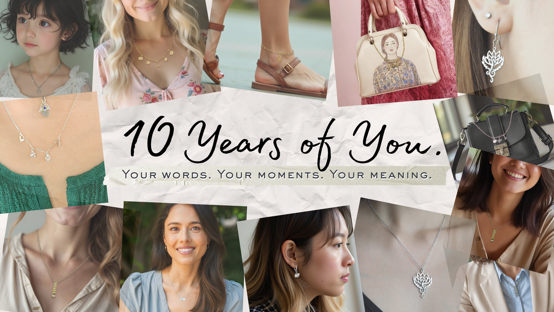 Quotes Jewelry Celebrates 10 Years of Turning Words Into Wearable Meaning