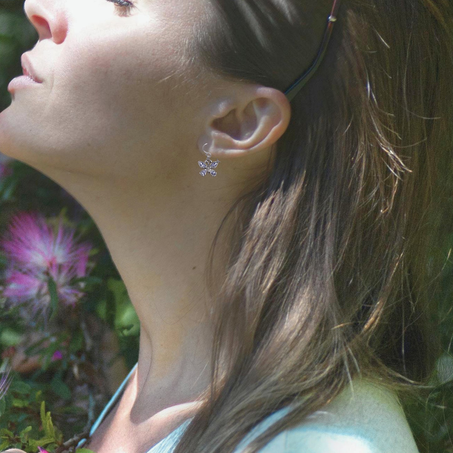 Joyfulle Butterfly Drop Dangling Earrings, Appreciation Gifts for Teacher and Mentors, Handmade with Unique Intricate Design