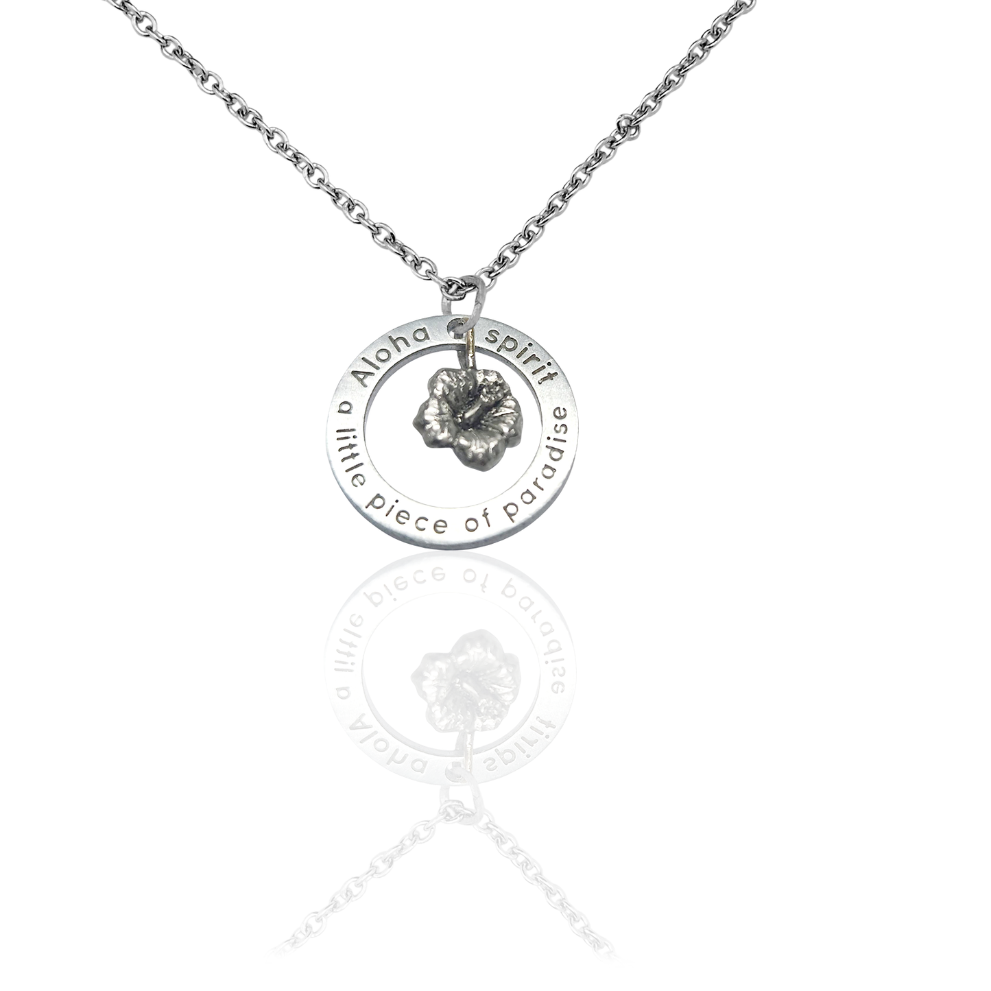 Joyfulle Malia Aloha Spirit Pendant Necklace – Hawaiian Jewelry for Women with Meaning Card, Island-Inspired Necklace Symbolizing Love, Peace & Kindness, Inspirational Gift for Her