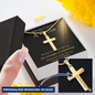 Always Carry a Cross Necklace | Personalized Christian Gift for Strength, Faith & Encouragement