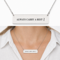 Always Carry a Rest Bar Necklace for Music Teachers & Musicians | Quinnlyn & Co.