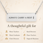Always Carry a Rest Bar Necklace for Music Teachers & Musicians | Quinnlyn & Co.