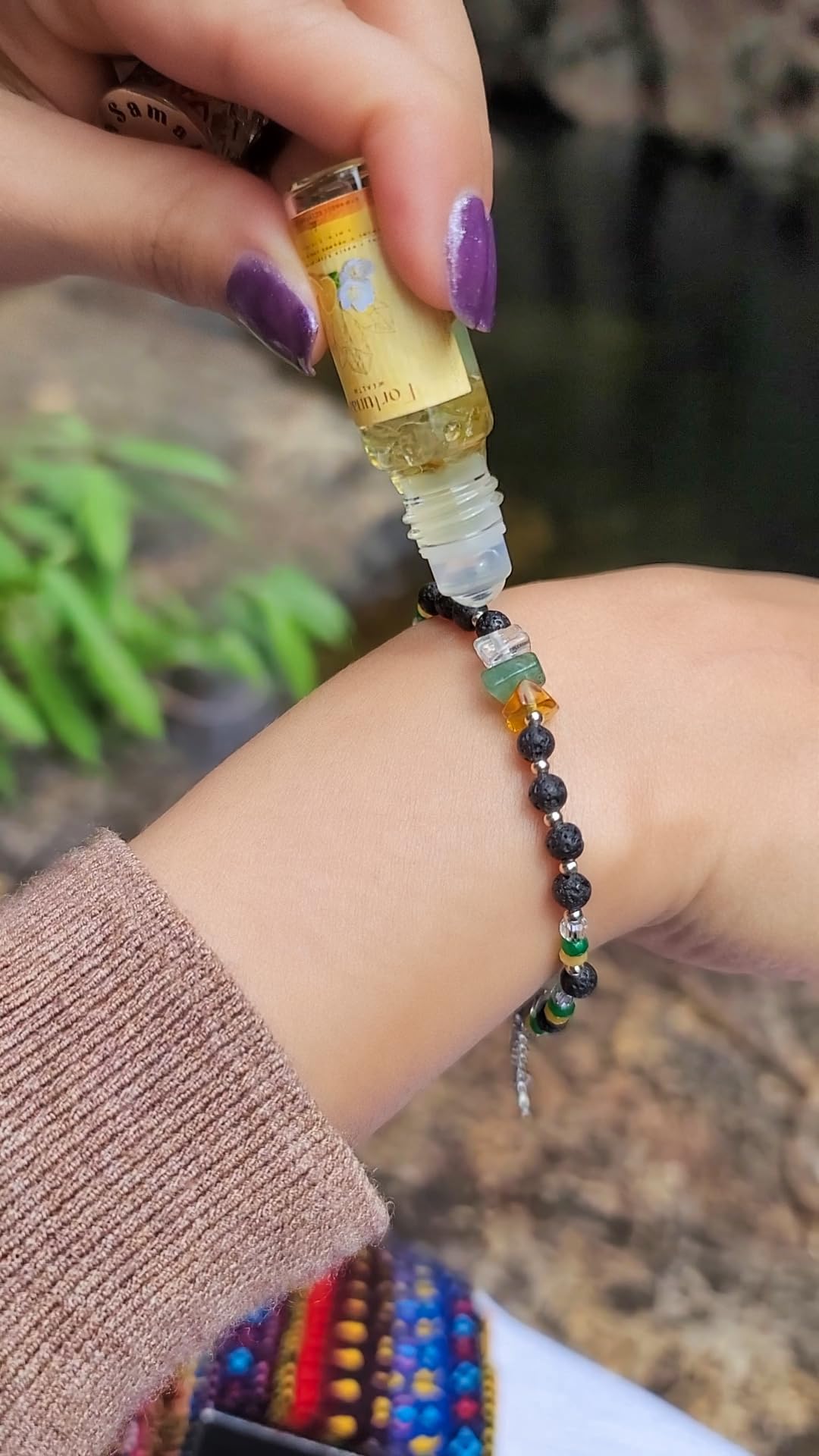 Scentual Stones Collection by Samahdee: Beaded Bracelets with Amethyst, Rose Quartz, Citrine & Organic Essential Oils for Tranquility, Love, and Prosperity - Aromatherapy Diffuser Jewelry for Men & Women