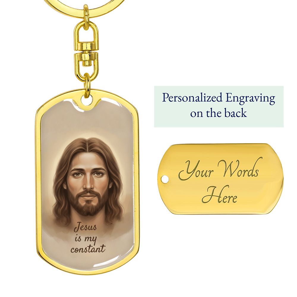 Jesus Is My Constant Keychain – Christian Gift | Inspirational Faith Keychain for Men & Women | Religious Accessory & Scripture Reminder
