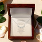 four heart clover necklace gift for mom from children