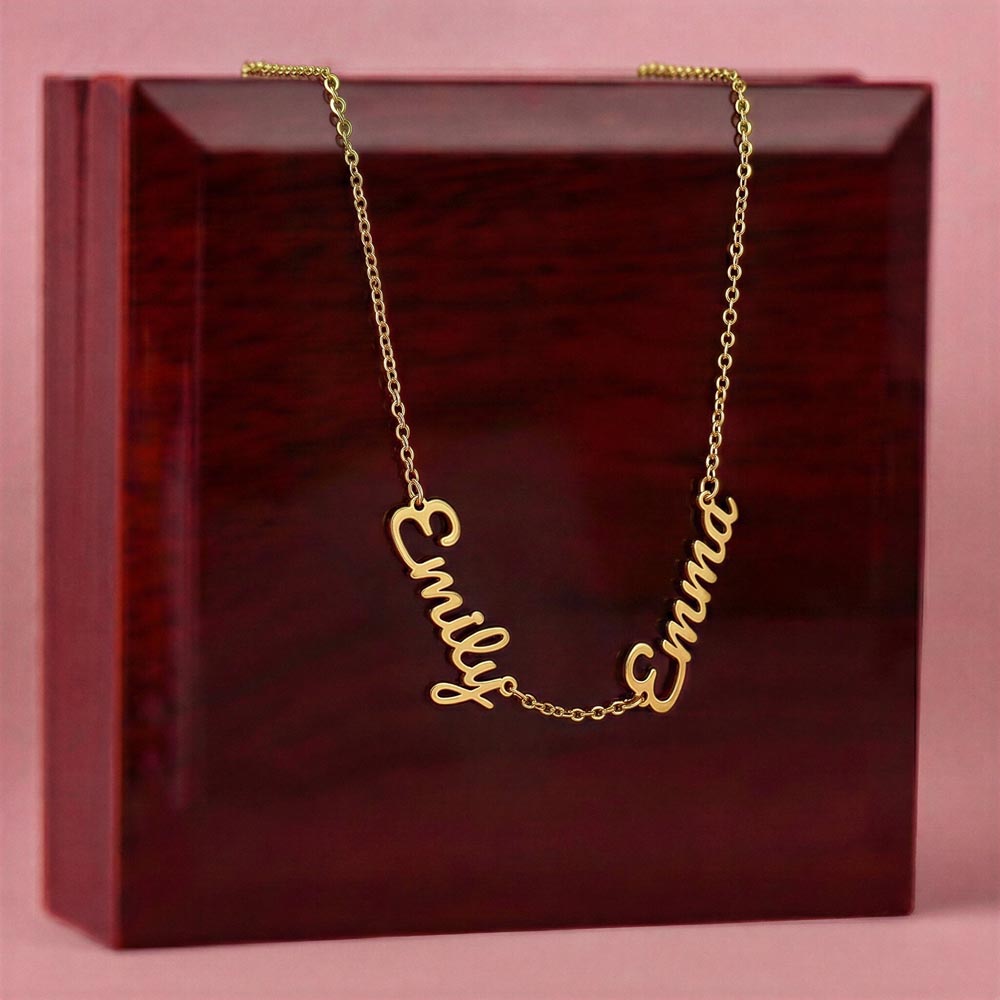personalized grandkids necklace editorial image