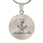 Anchored in Love Necklace – Faith, Hope & Strength Anchor Pendant (Hebrews 6:19)