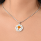 Phoenix Om Lotus Necklace – Luxury Graphic Circle Pendant, Spiritual Rebirth & Strength Necklace for Her, Meaningful Healing Jewelry Gift