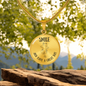 Frog Outline Circle Necklace – Minimalist Nature-Inspired Pendant Gift for Frog Lovers