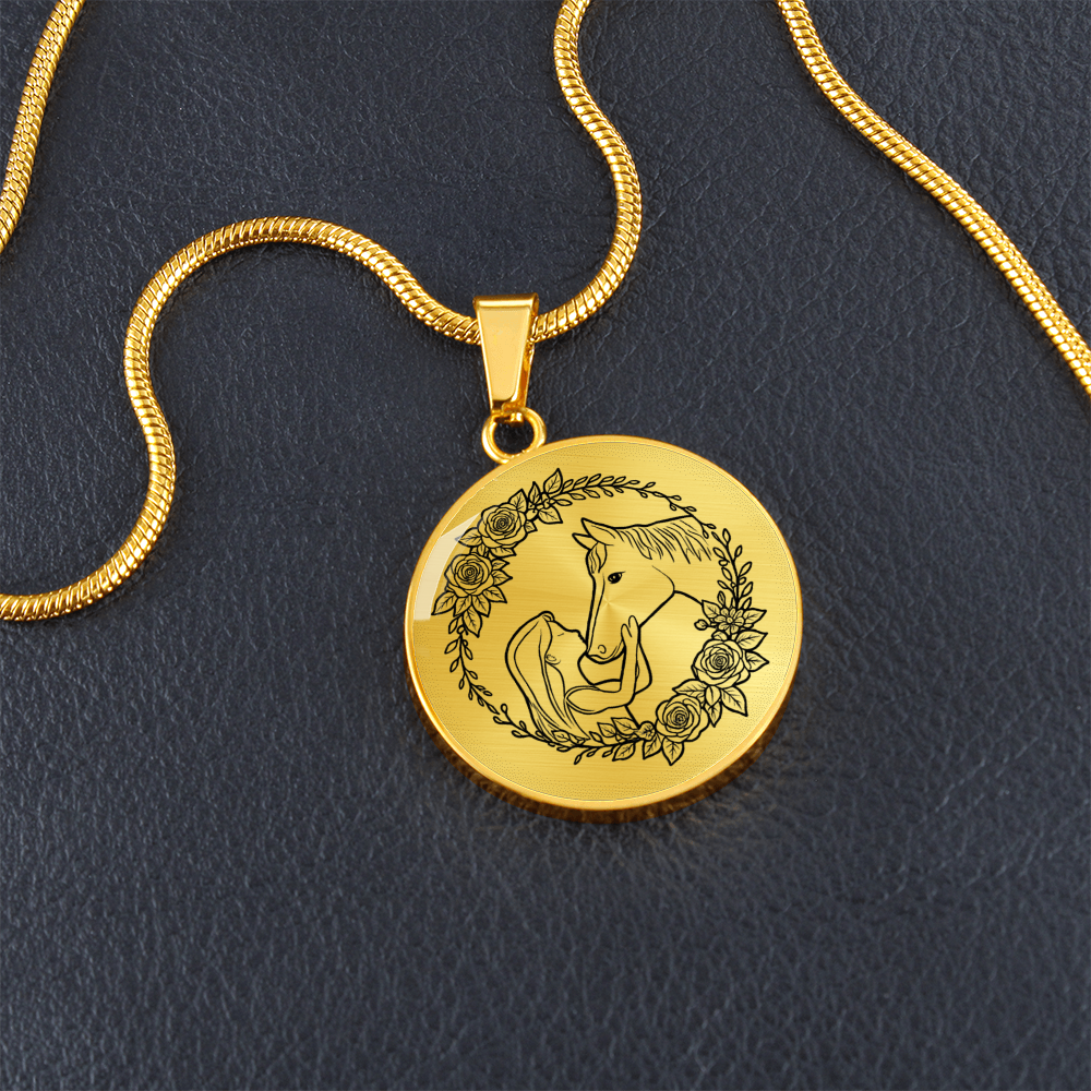 heart necklace for horse lovers
