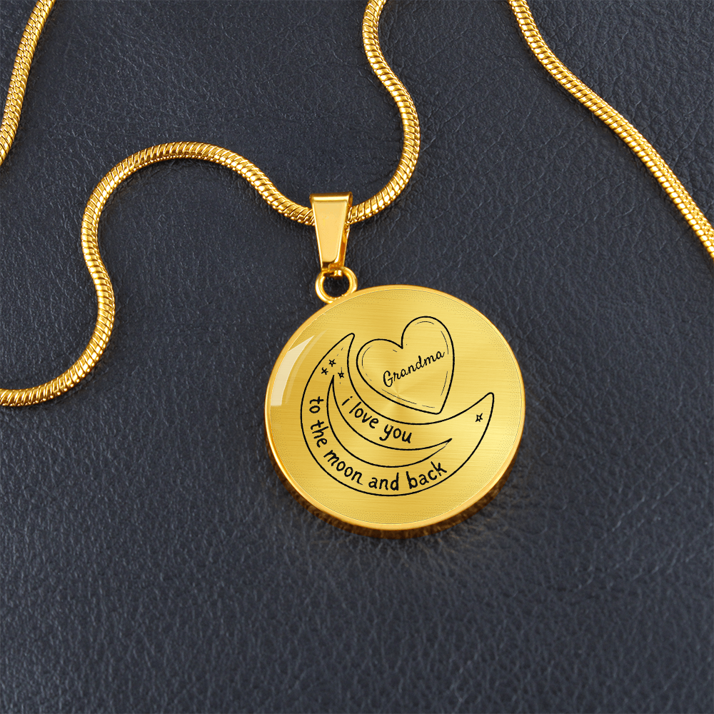 “To the Moon and Back” Grandma Necklace – A Timeless Symbol of Love & Connection