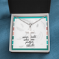 Never Doubt What One Prayer Can Do: Artisan Cross Necklace with Ball Chain