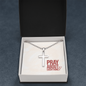 Pray About Everything Artisan-Crafted Cross Necklace with Ball Chain – A Reminder of Faith and Peace
