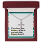 If You Have Time to Worry, You Have Time to Pray – Artisan-Crafted Cross Necklace with Ball Chain
