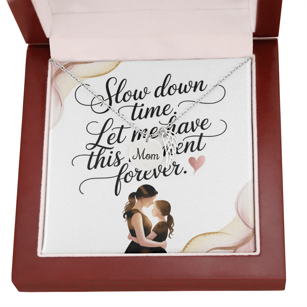 “Slow Down Time” Mom Necklace – A Gift of Love and Gratitude