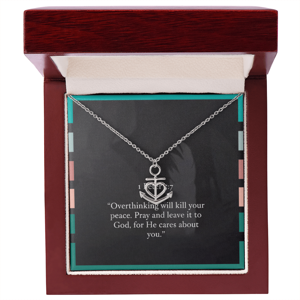 Minimalist Christian pendant symbolizing calm and strength
