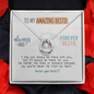 To My Amazing Bestie Necklace | Lucky In Love Pendant | Gift for Best Friend | Friendship Jewelry