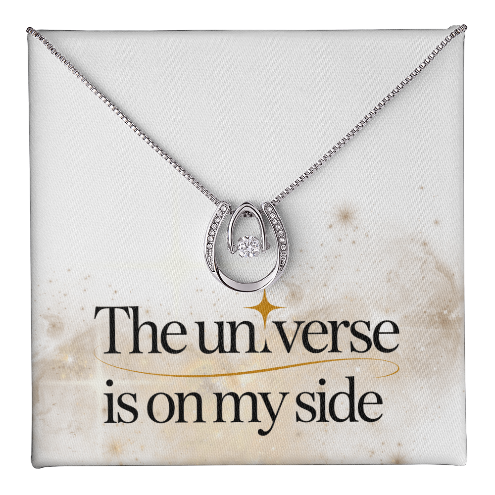 “The Universe Is on My Side” Lucky in Love Necklace – A Symbol of Faith and Alignment