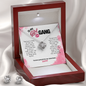 Love Knot Earring & Necklace Set | To My Girl Gang Gift | Best Friends Jewelry Set | Sisterhood Gift for Women | Friendship Gift Box