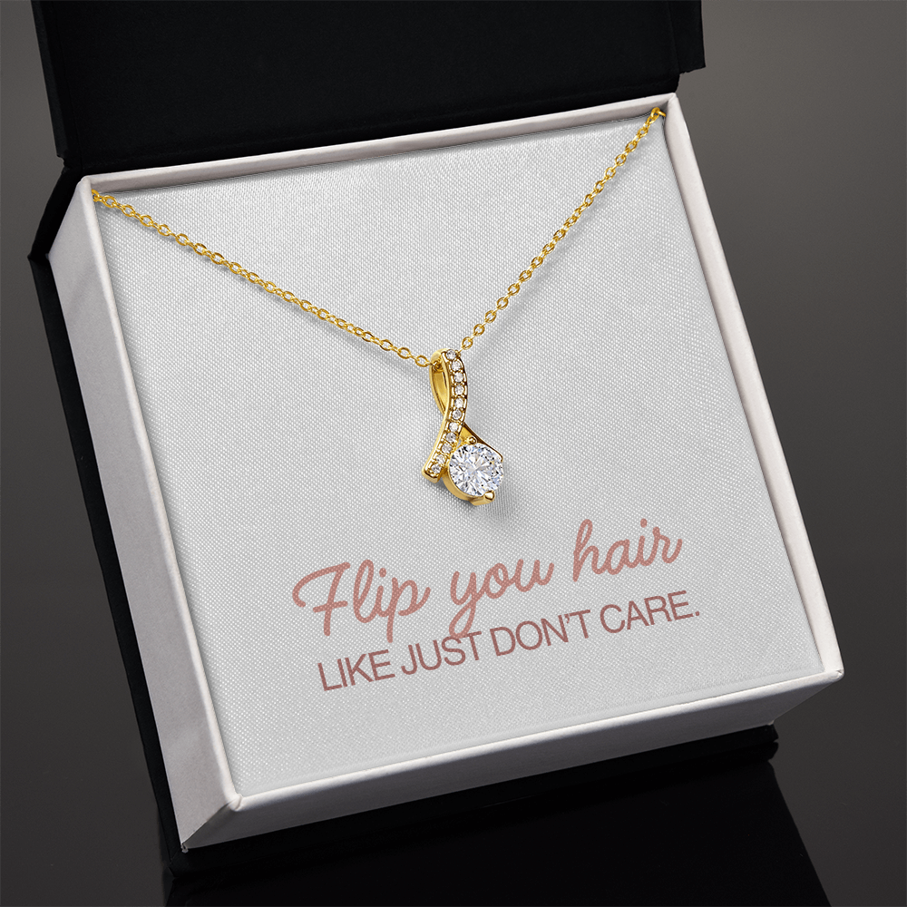 “Flip Your Hair” Alluring Beauty Necklace – Confidence in Every Shine