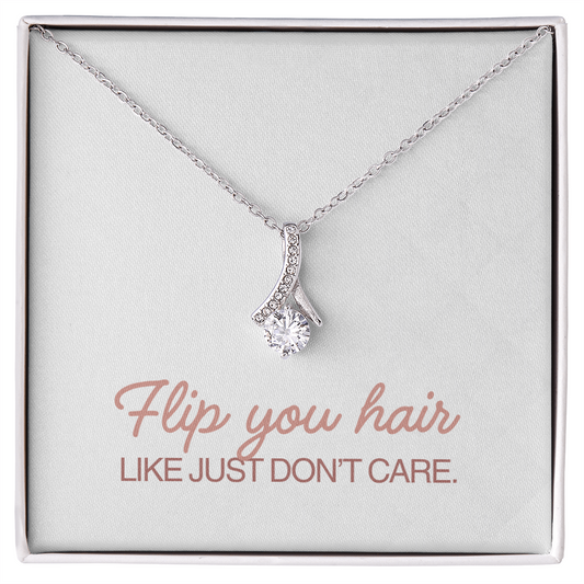 “Flip Your Hair” Alluring Beauty Necklace – Confidence in Every Shine