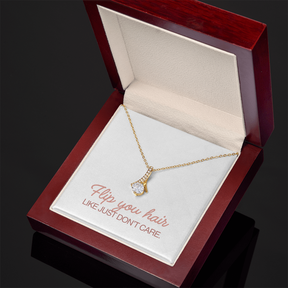 “Flip Your Hair” Alluring Beauty Necklace – Confidence in Every Shine