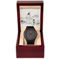 Christian Wooden Watch – “Jesus, Stay Close” | Faith Gift for Men, Dad, Husband, Son | Encouraging Religious Gift for Birthday