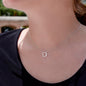 Quan Jewelry Calista Delicate Sideways Heart Necklace: Elegant Hollow Pendant for Self-Love and Connection