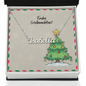 Custom German Christmas name necklace in gift box