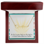Inspiring teacher message card and personalized pendant