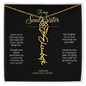 Custom name necklace with birth flower in gift box
