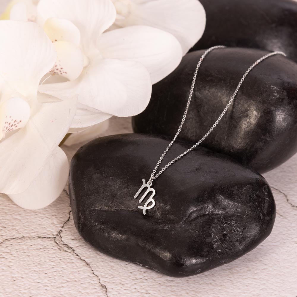 "To My Sister" Birthday Zodiac Name Necklace – Personalized Astrology Sign Jewelry Gift for Her