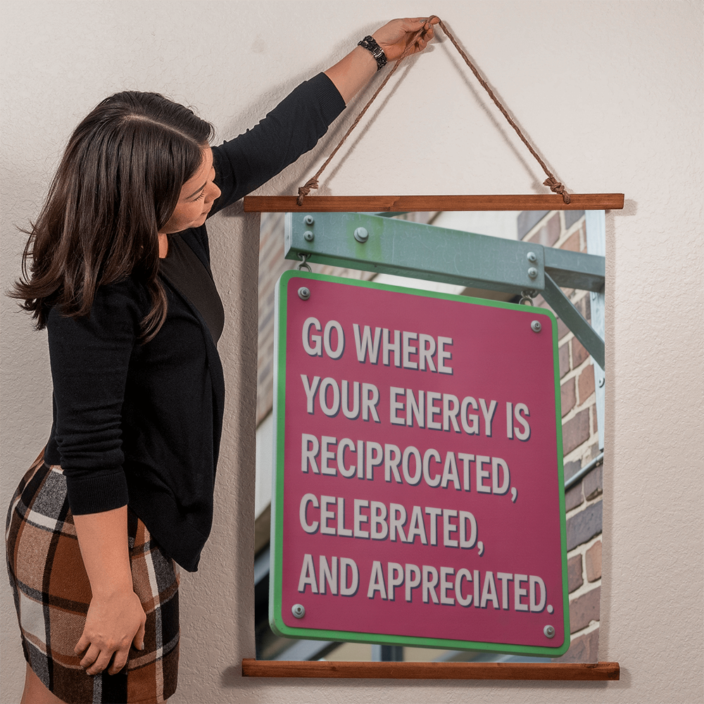 Close-up of printed quote on soft polyester fabric showing sharp detail and texture.