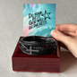 Men’s cross bracelet representing faith and divine guidance