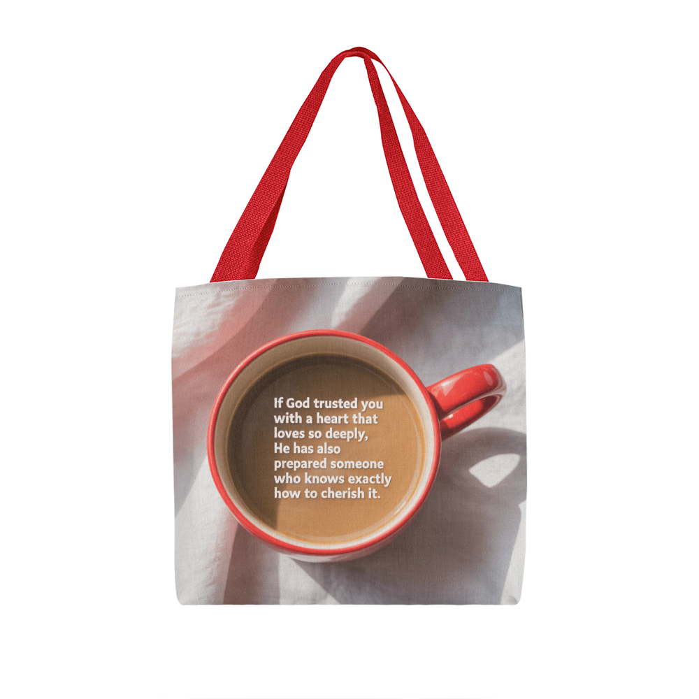 Gift-ready tote for women of faith and love