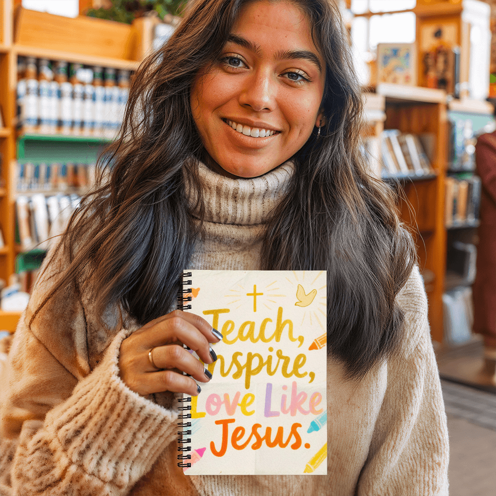 Christian lined journal for prayer and Bible notes