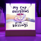 Inspirational Bible verse acrylic light gift for women