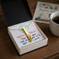 Not Too Old, Not Too Late – Engraved Stick Necklace