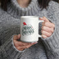 Full wrap sublimation Christmas mug close-up