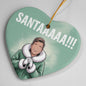 Holiday tree ornament inspired by Christmas movie moment