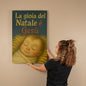 La Gioia del Natale è Gesù: Italian Christmas Canvas – Gallery Wrapped Christian Wall Art – Nativity Baby Jesus Portrait – Inspirational Holiday Home Decor