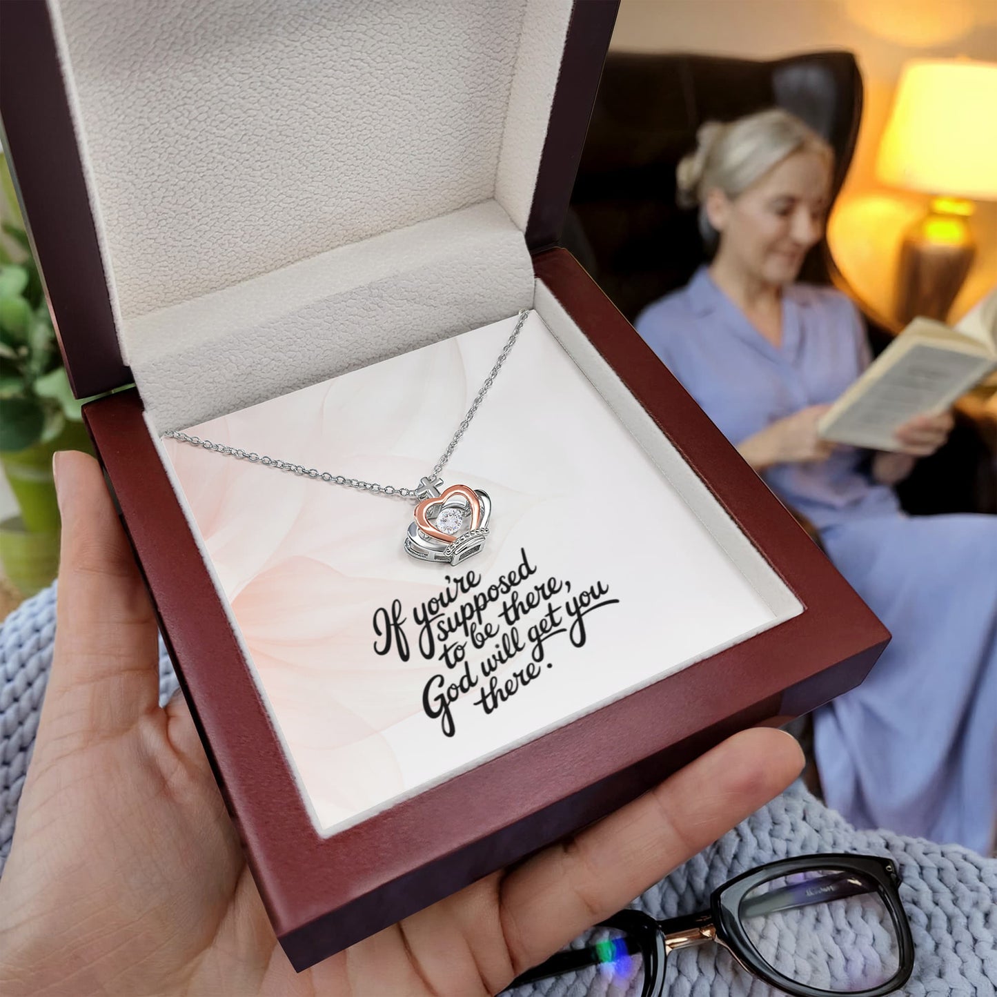 Christian jewelry gift symbolizing divine timing and grace