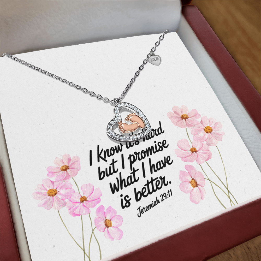 Baby Feet Heart Necklace – A Beautiful Reminder of Love and New Beginnings