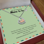 Baby Feet Heart Necklace for Mama-to-Be | Funny New Mom Gift | Pregnancy Announcement Jewelry | Baby Shower Necklace