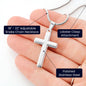 Lael – “Belonging to God” Cross Necklace | Artisan Faith Jewelry Gift | Polished Snake Chain Necklace for Men & Women