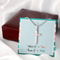 Even If Faith – Artisan Cross Necklace (Snake Chain)