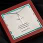 Elegant Christian jewelry gift symbolizing calm and assurance