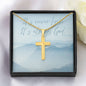 It's Never Luck, It's Always God: Artisan Cross Necklace