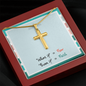 Even If Faith – Artisan Cross Necklace (Snake Chain)