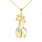 Always Carry Two Giraffes Necklace | Funny Friendship Gift for Best Friends, Sisters & Giraffe Lovers